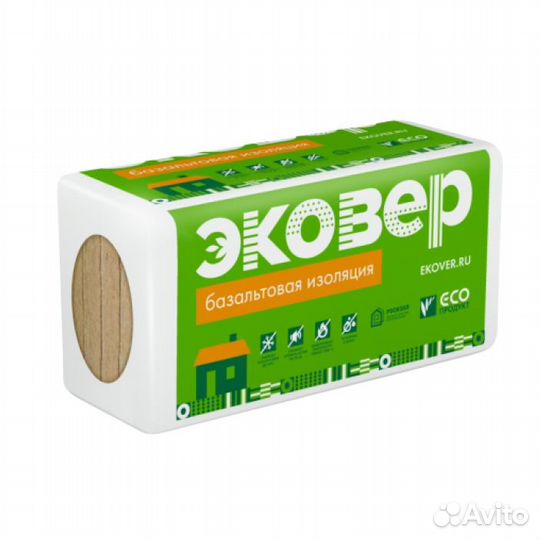 Утеплитель эковер экофасад стандарт 1000х600х100