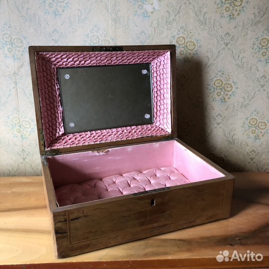 Шкатулка орех винтаж