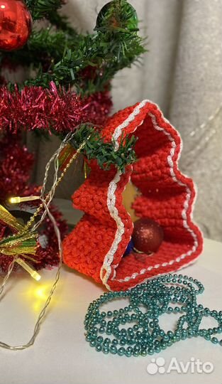 Корзина подарочная,новогодний подарок, елочка