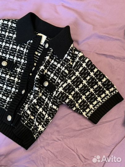 Твидовая кофта