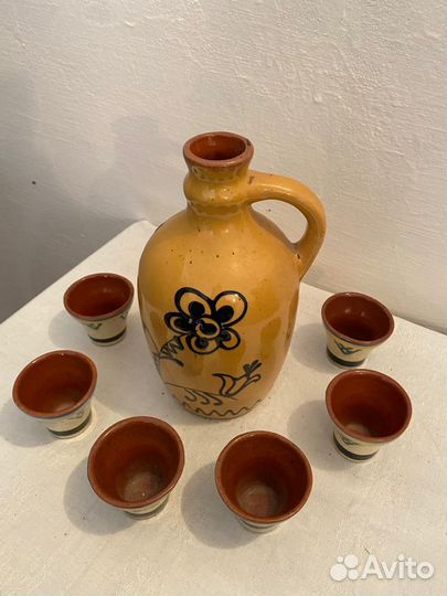 Набор Графин и стопки старинные