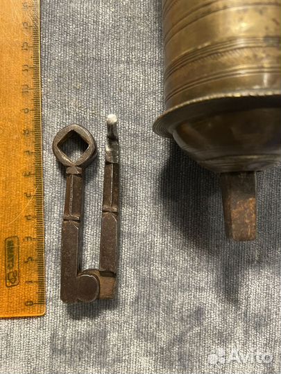 Кофемолка старинная латунь до 1917 г
