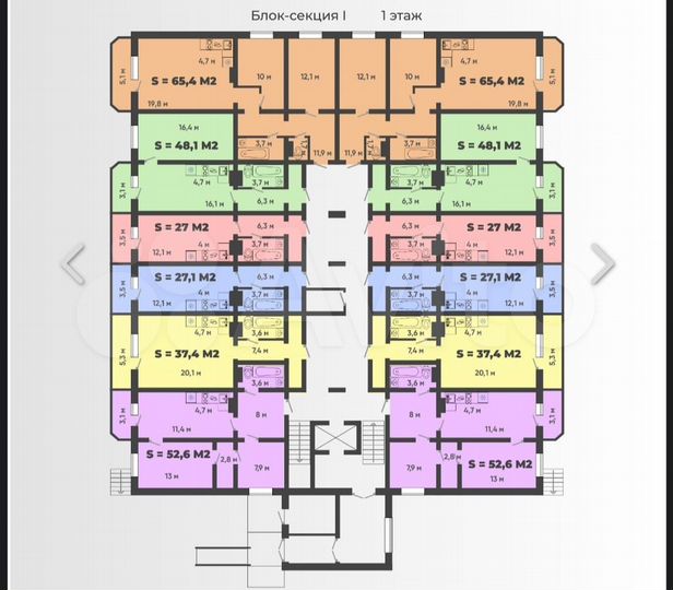 Квартира-студия, 27,1 м², 3/9 эт.