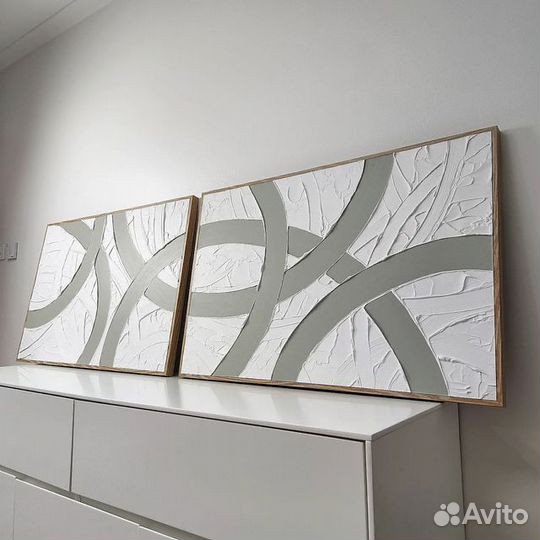 Картины текстурные с разным цветом