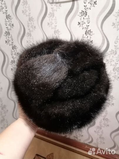 Норковая шапка мужская