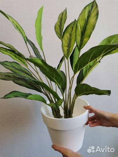 Растения искусственные цветы в кашпо озеленение