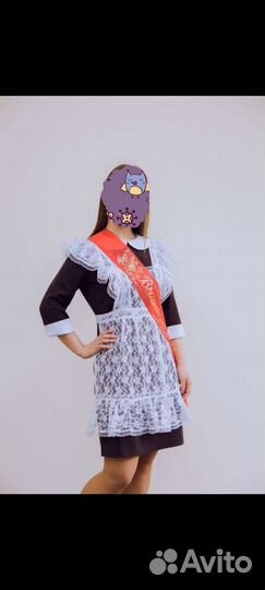 Школьный фартук и платье размер 46