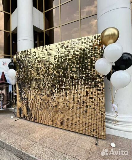 Фотозона пайетки,фотозона круглая,аренда