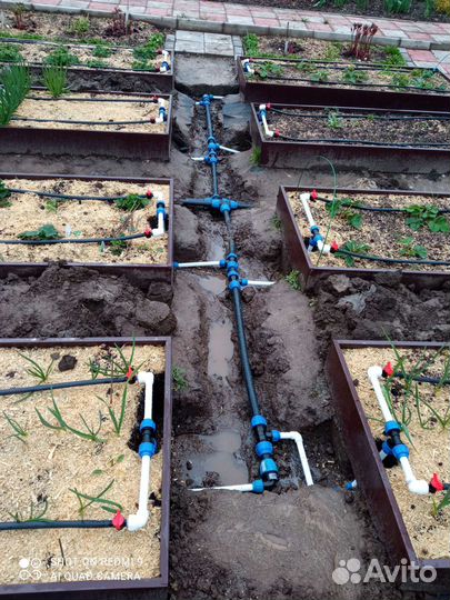 Монтаж системы капельного полива