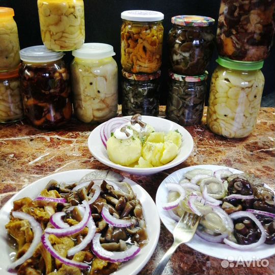 Грибы маринованные, и солёные
