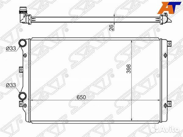 Радиатор volkswagen scirocco