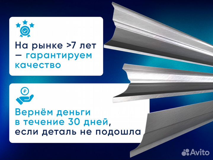 Усиленные пороги 1.5 мм для вашего авто с доставкой