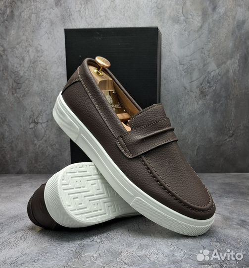 Туфли лоферы мужские, мокасин весна