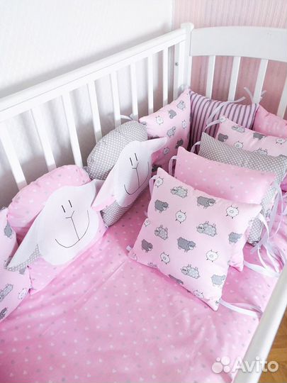 Бортики на детскую кроватку