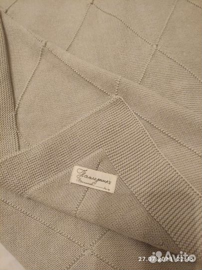 Плед детский вязаный