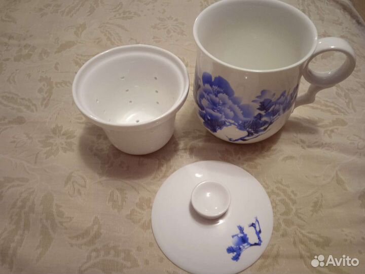 Кружка с ситом и крышкой