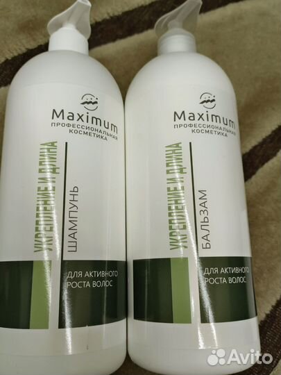 Шампунь и бальзам максимум 1л
