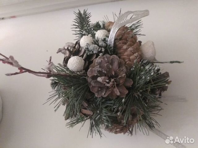 Новогоднее украшение из елки шар
