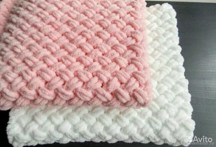 Плед вязаный