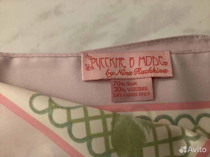 Платок шарф шелк русское в моде соловей