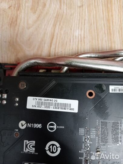 Видеокарта MSI GTX 960 Gaming 2gb