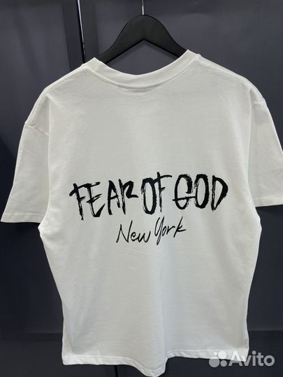 Футболка essentials fear of god оверсайз,унисекс