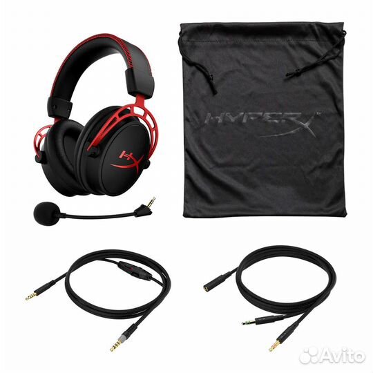 Гарнитура игровая HyperX Cloud Alpha, красный, 4P5