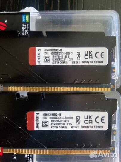 Комплект Kingston Fury beast ddr5 32gb (16x2)