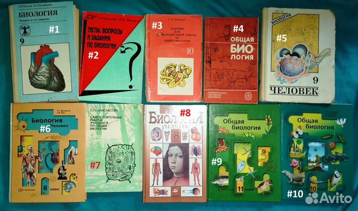 Биология старые книги