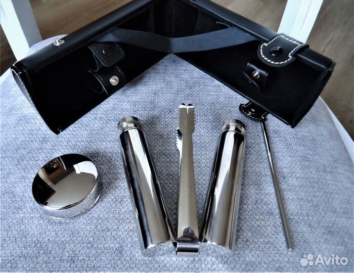 Подарочный Набор из нерж. стали в кожаном кофре