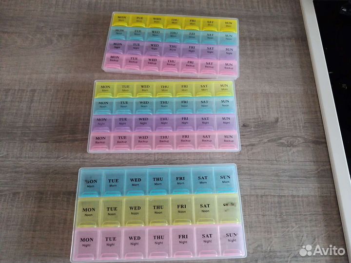 Органайзер ячейки для лекарств