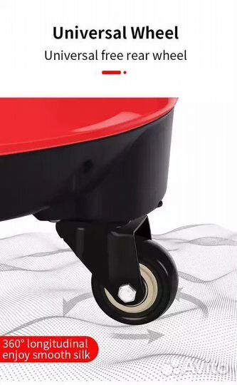 Гироскутер с ручкой и сиденьем для детей