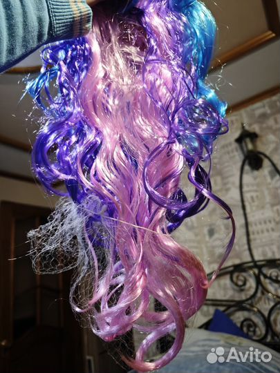 Парик цветной единорог