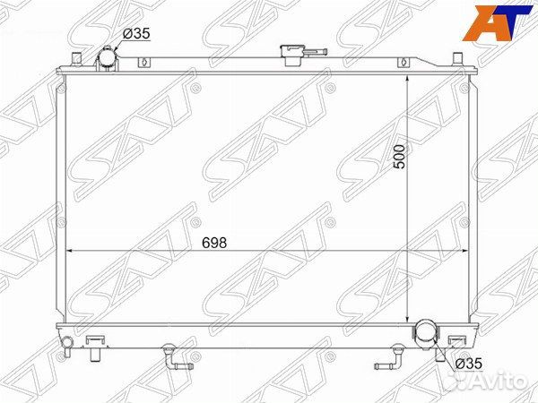 Радиатор mitsubishi, mitsubishi montero, mitsubishi pajero, mitsubishi pajero V7# 99-06, mitsubishi
