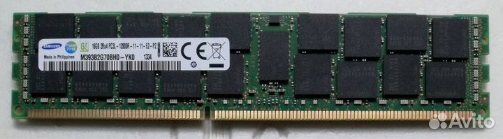 RAM 16GB Samsung DDR3 1600MHz PC3L-12800R ECC REG