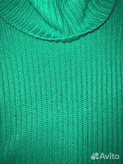 Оверсайз свитер женский зелёный