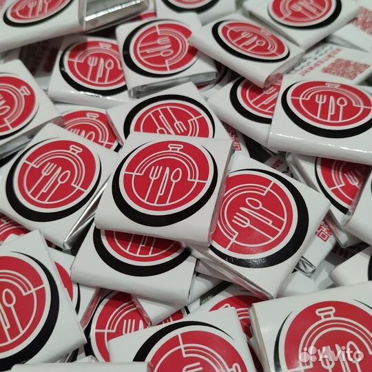 Этикетки на шоколад с логотипом