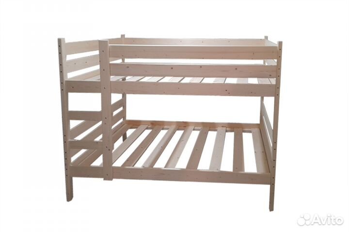 Кровать детская двухъярусная из массива
