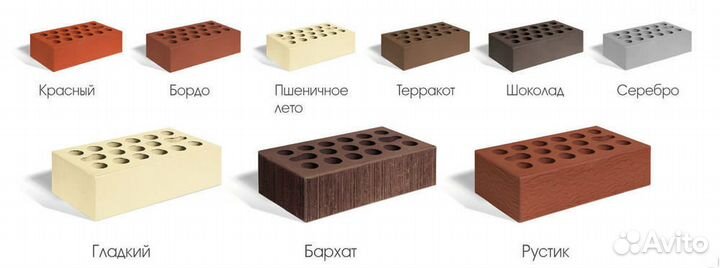 Кирпич лицевой красный