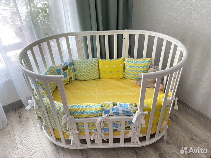 Бортики в детскую кроватку и постельное белье