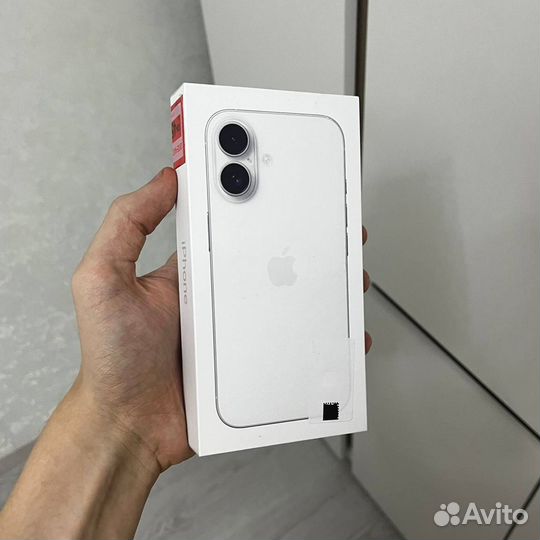 iPhone 16 128 sim+esim, белый, новый