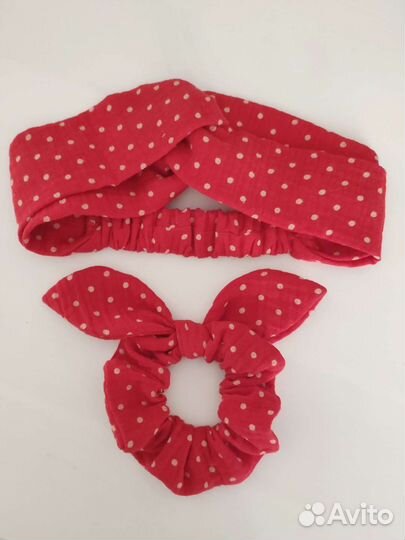 Повязка для волос и резинка для волос новые