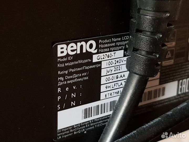 Монитор BenQ GL2760-T 27