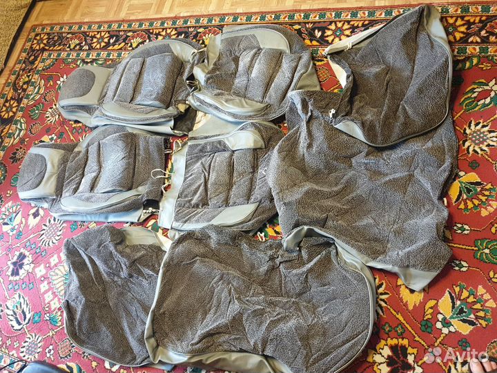 Авточехлы ортопедические LADA Kalina, цвет серый