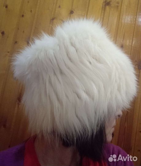 Шапка из меха песца, 54-58