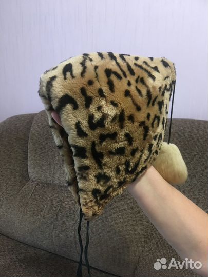 Мутоновая детская шапка на 3-4 года