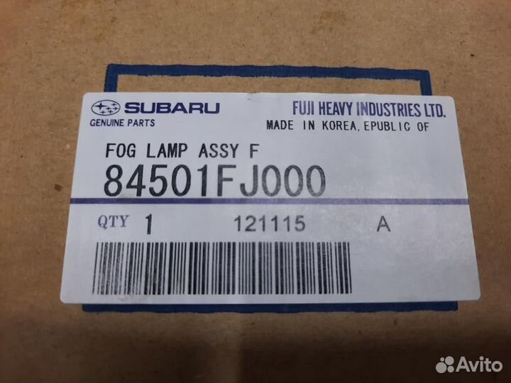 Фара птф subaru impreza IV / XV 12-17 новый оригин