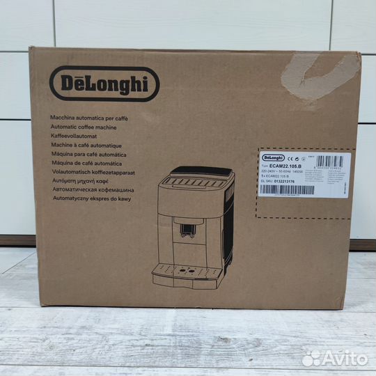 Новая Кофемашина Delonghi ecam 22.105.B черный