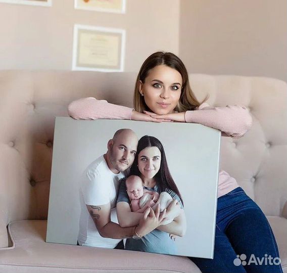 Печать фото на холсте