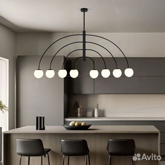 Люстра на штанге Eurosvet Cenacolo 30179/8 черный